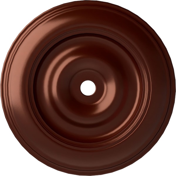 Ekena Millwork Classic Ceiling Medallion (Fits Canopies up to 8 1/4"), 44 1/2"OD x 4"ID x 4 "P, Antique Copper CM44CLACS - main